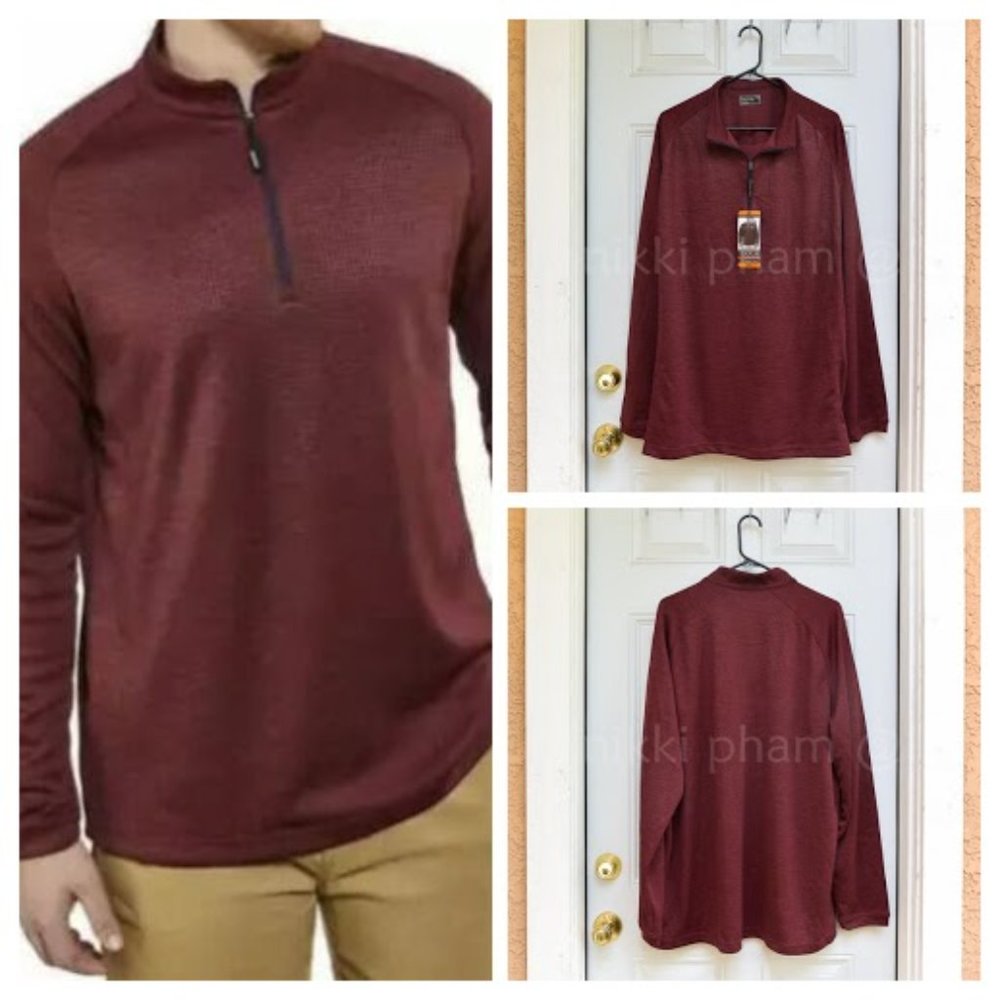 Bolle performance 1/4 zip men long sleeve in red